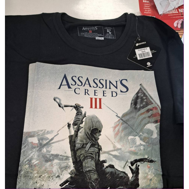 TEE SHIRT ASSASSIN\'S CREED 3 TAILLE XL