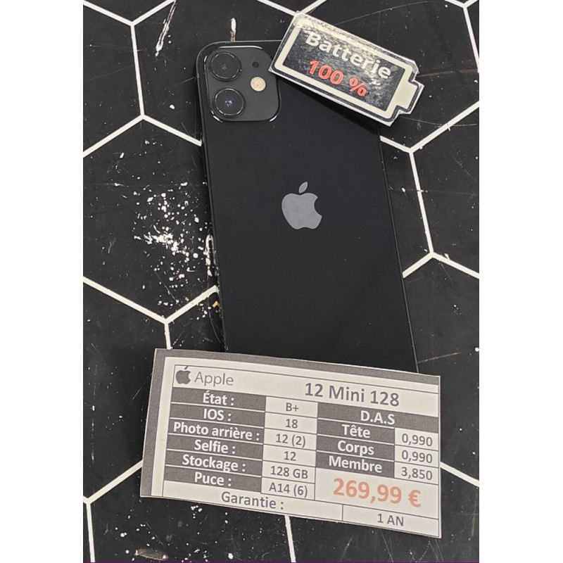 IPHONE 12 MINI 128 NOIR 353019118940835