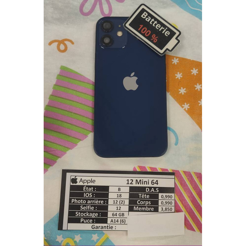 IPHONE 12 MINI 64GO 350404165527185